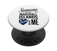 Someone In The Marshall Islands Loves Me Heart PopSockets PopGrip Adhesivo