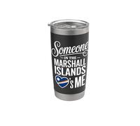 Someone In The Marshall Islands Loves Me Heart Vaso térmico de acero inoxidable de doble pared