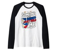 Someone In The Philippines Loves Me Abroad Family Camiseta Manga Raglan