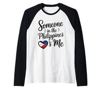 Someone In The Philippines Loves Me Filipino Camiseta Manga Raglan