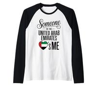 Someone In The United Arab Emirates Loves Me Camiseta Manga Raglan
