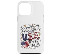 Someone In The USA Loves Me American Heart Carcasa para iPhone 13 Pro MAX