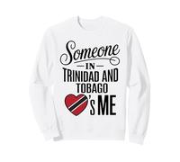 Someone In Trinidad and Tobago Loves Me Heart Flag Sudadera