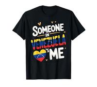 Someone In Venezuela Loves Me Heart Flag Camiseta