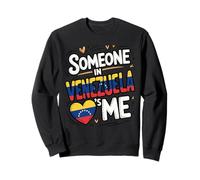 Someone In Venezuela Loves Me Heart Flag Sudadera