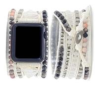 Somesame Compatible con Apple Watch Band de 49mm 45mm 41mm 44mm 42mm 40mm 38mm, pulseras de cuentas bohemias, multicapa, hecha a mano para mujeres y hombres, para iWatch SE/Ultra Series 8, 7, 6, 5, 4,