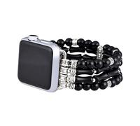 Somesame Pulseras bohemias con cuentas para mujer, compatibles con Apple Watch Band de 45 mm, 44 mm, 42 mm, 46 mm, 49 mm, correa elástica hecha a mano para iWatch Ultra SE Series 10, 9, 8, 7, 6, 5, 4,