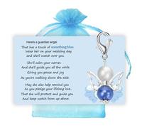 Something Blue for Bride to Be on - Tarjeta de regalo de boda, ramo de ángel, tarjeta de regalo para hija en el día de la boda, de mamá, papá, abuela, hermana, amigos