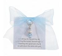 Something Blue for The Bride - Ramo de ángel azul con tarjeta
