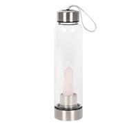 Something Different Botella de Agua Rose Quartz de Cristal (SD3916)