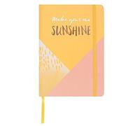 Something Different, Cuaderno color pastel tamaño A5 «Make Your Own Sunhine», cuaderno de regalo, diario de viaje, diario de color dorado para que el trabajo de ella sea divertido.