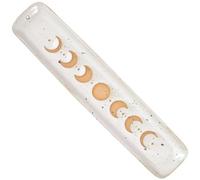 Something Different Elegante atrapasueños de cerámica con fase lunar, perfecto para decoración del hogar, aromaterapéutico, gres, blanco y crema, 26.5