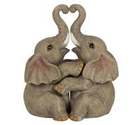 Something Different FO_66138 Elefante Embrace Pareja Ornamento | 2 uds. 250g, Gris