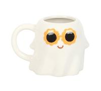 Something Different Ghost Groovy - Taza (500 ml, talla única), color blanco, amarillo y negro