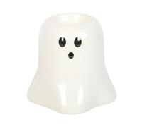 Something Different Hey Boo Ghost - Quemador de aceite (talla única) (blanco/negro)