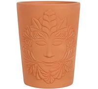 Something Different Maceta de Terracota de Diosa Verde, 16 cm (1 Unidad), 16 cm x 12,5 cm x 12,5 cm