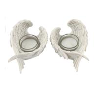 Something Different Portavelas para Vela Tealight Diseño Alas de Ángel (SD3790)