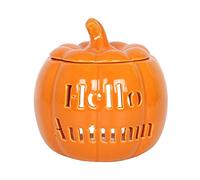 Something Different - Quemador de Aceite Hello Autumn de Cerámica Diseño Calabaza (Talla Única) (Naranja)
