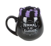 Something Different Set de Taza y Calcetines Diseño Gótico Normal Is (SD5983)