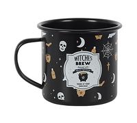 Something Different Taza esmaltada | Witches Brew | 1 pieza | Blanco | 325 ml