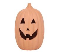 Something Different Wholesale Adorno de calabaza de terracota de 30 cm, decoración de Halloween con brillo espeluznante, para interiores y exteriores
