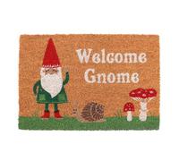 Something Different Wholesale Felpudo de bienvenida con diseño de gnomo: decoración de entrada caprichosa | Uso duradero en interiores y exteriores | Fácil de limpiar para encanto durante todo el año