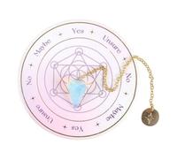 Something Different Wholesale Kit de adivinación de péndulo de opalita - Perspectiva espiritual, péndulo de energía calmante