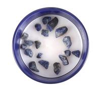 Something Different Wholesale Mejora tu horóscopo de Tauro con nuestra vela del zodiaco ámbar y vainilla, impregnada con lapislázuli para confianza en ti mismo, un regalo espiritual