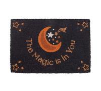 Something Different Wholesale Purple The Magic Is in You, diseño de Luna y Estrellas, Cita inspiradora, tapete de Bienvenida Morado Vibrante para Entrada, Duradero para Uso en Interiores y protegidos