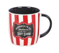 Something Different Wholesale Taza con diseño de circo a rayas rojas