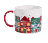 Something Different Wholesale Taza navideña con estampado callejero | Taza de té y café festiva | Decoración navideña para el hogar y la cocina