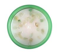 Something Different Wholesale Vela del zodiaco Leo con fragancia de naranja y bergamota, chips de cristal de aventurina para curación espiritual, amor propio y armonía interior, parte de la gama de cr