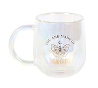 Something Different You Are Made of Magic Iridiscente Cristal Taza, transparente, Talla única