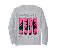 Something Wicked Witches Flying Halloween Spooky Vintage Manga Larga