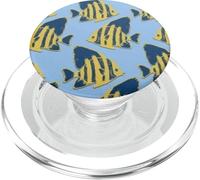 Something's Fishy Navy Blue & Yellow Fish PopSockets PopGrip para MagSafe
