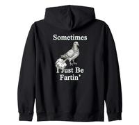 Sometimes I Be Fartin' Pigeon Retro Rata del Cielo Gráfico Sudadera con Capucha