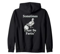 Sometimes I Be Fartin' Pigeon Retro Rata del Cielo Gráfico Sudadera con Capucha