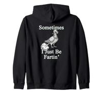 Sometimes I Be Fartin' Pigeon Retro Rata del Cielo Gráfico Sudadera con Capucha