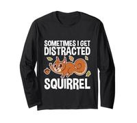 Sometimes I Get Distracted Squirrel Distracción - Manga Larga