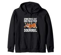 Sometimes I Get Distracted Squirrel Distracción - Sudadera con Capucha