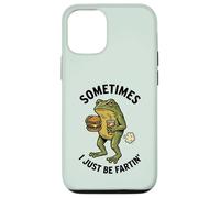 Sometimes I Just Be Fartin Frog Comiendo Hamburguesa Y Soda Divertido Carcasa para iPhone 12/12 Pro