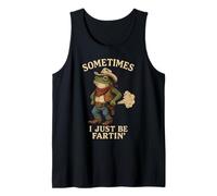 Sometimes I Just Be Fartin' Frog Cowboy Fart Gráfico Novedad Camiseta sin Mangas