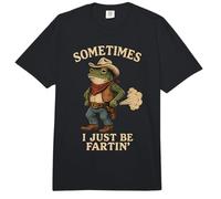 Sometimes I Just Be Fartin' Frog Cowboy Fart Gráfico Novedad Comfort Colors Adult Heavyweight T-Shirt