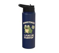 Sometimes I Just Be Fartin' Frog - Novedad gráfica humorística Stainless Steel Insulated Water Bottle