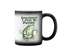 Sometimes I Just Be Fartin Frog Taza de café negro mágico Mug