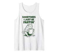Sometimes I Just Be Fartin' Funny Frog Humor Adult Men Women Camiseta sin Mangas
