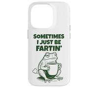 Sometimes I Just Be Fartin' Funny Frog Humor Adult Men Women Carcasa para iPhone 14 Pro