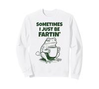 Sometimes I Just Be Fartin' Funny Frog Humor Adult Men Women Sudadera