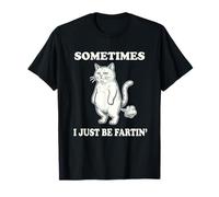 Sometimes I Just Be Fartin' Retro Divertido Gato tirando Pedos Camiseta