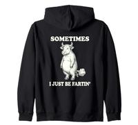 Sometimes I Just Be Fartin 'Retro Divertido Pedos Vaca Toro Sudadera con Capucha